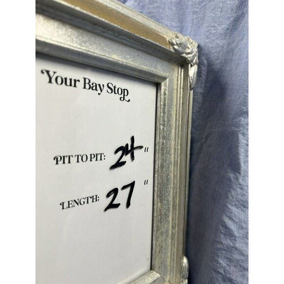 Talbots Women's Blouse Top Size XL Button Up Long Sleeve Blue 100% Cotton Office - Picture 7 of 7